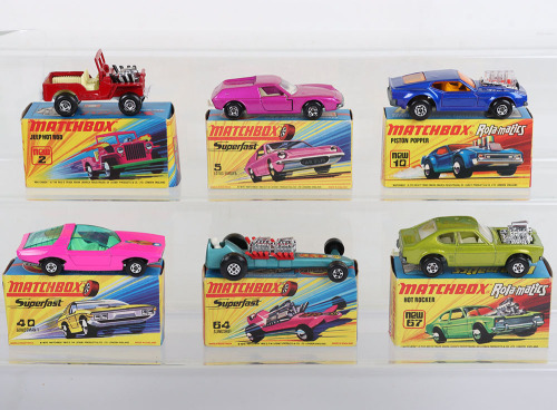 Six Boxed Matchbox Lesney Superfast Models