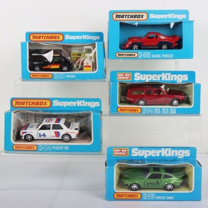 Five Matchbox SuperKings Cars