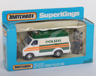 Matchbox SuperKings K-99 German Export Dodge Polizei Van