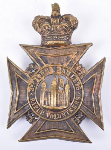 Victorian 2nd Tower Hamlets Rifle Volunteers Other Ranks Helmet Plate