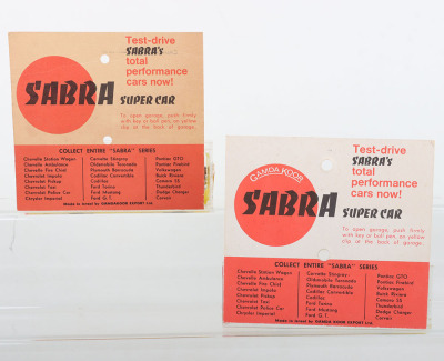 Two Boxed Sabra (Israel) 1/43 scale USA Super Cars - 2