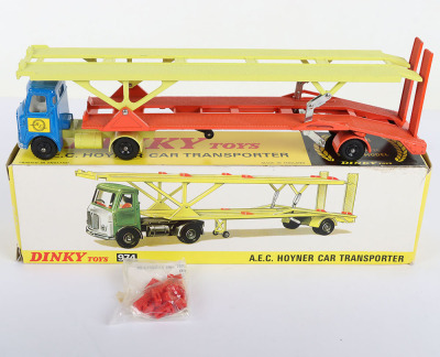 Dinky Toys 974 A.E.C Hoynor Car Transporter, scarce black plastic wheel hubs - 2