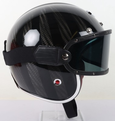 Ruby Paris Pavillon Ginza Open Face Motorcycle Crash Helmet, with tinted visor - 6