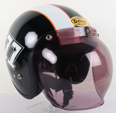 Custom Delroy Motorcycle open Face Helmet - 2