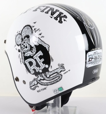 Japanese Shoei Freedom Ratfink open Face Motorcycle Helmet - 7