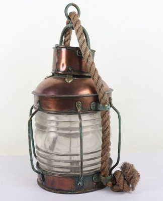 Copper & Brass Genuine Ships 360 Degrees Anchor light - 4