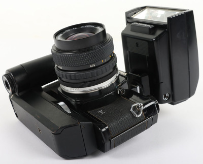 A Black Olympus OM-1 MD SLR Camera - 4