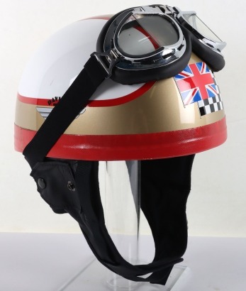 Davida Moto signature series Classic Racing Crash Helmet Mike Hallwood Special’
