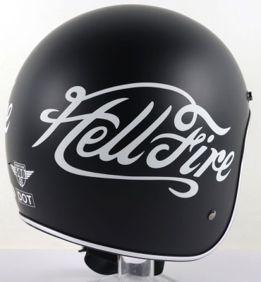 Bell Custom 500 Hellfire open Face Motorcycle Helmet - 3