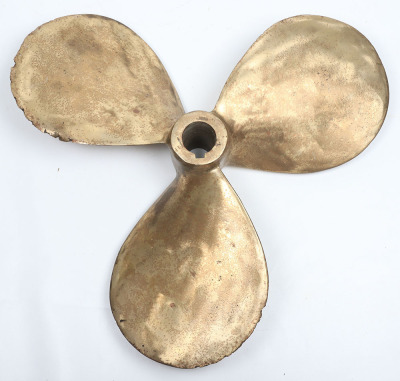 A Bronze Three Blade boat propeller