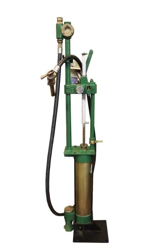 A Godwin Model P2 Hand Cranked Skeleton Petrol Pump