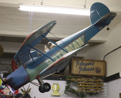 A Large Wooden Model of a Two-seater Rothmans Aerobatic Team Bi-Plane - 2