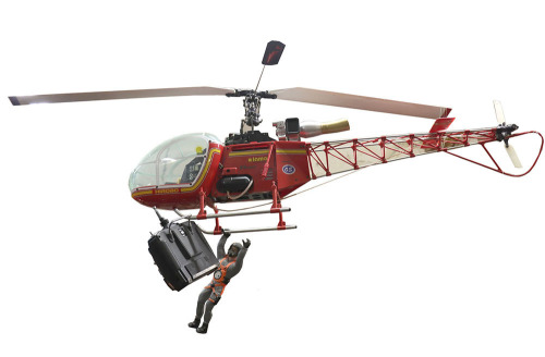 Hirobo Lama Remote Control Model Helicopte