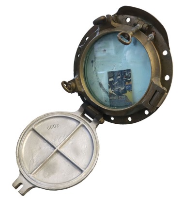 Naval Pattern Porthole fully opening with storm cover