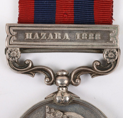 An Interesting Hazara Campaign India General Service Medal to a Soldier in the Northumberland Fusiliers Who Was Reduced in Rank Twice - 2