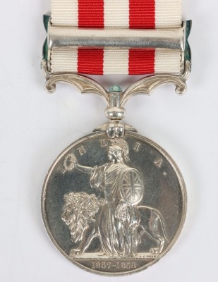 A Poignant Indian Mutiny Medal to the 2nd in Command of the 19th Regiment N.I. Who Committed Suicide Under a Fit of Temporary Insanity - 2