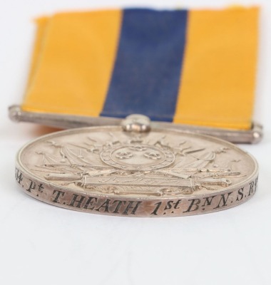 A Khedives Sudan Medal to the North Staffordshire Regiment - 5