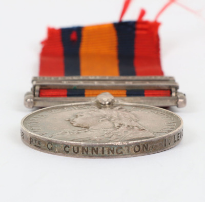 Queens South Africa Medal to the 1st Battalion Leicestershire Regiment - 5