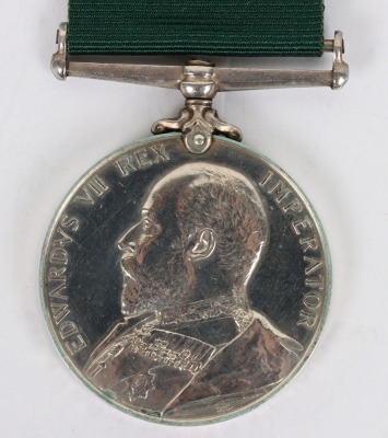 Edwardian Volunteer Long Service Medal to the 1st Volunteer Battalion Northamptonshire Regiment - 2