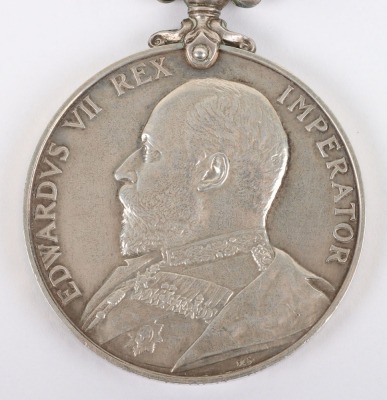 Edward VII Army Long Service and Good Conduct Medal to a Drummer in the Devon Regiment - 2