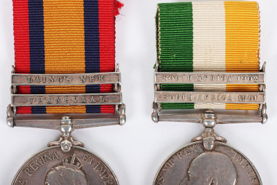 Full Entitlement Medal Group of Three for Service in Both the Boer War and Great War, Rifle Brigade & Ox and Bucks Light Infantry - 2