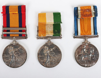 Full Entitlement Medal Group of Three for Service in Both the Boer War and Great War, Rifle Brigade & Ox and Bucks Light Infantry - 3