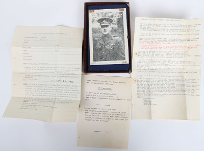 Great War Beaumont Hamel Military Cross Medal Group of Six to an Officer in the Oxfordshire and Buckinghamshire Light Infantry, Who Despite Being Wounded Stayed at his Post for Two Days - 5