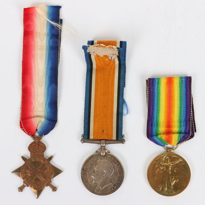 Great War 1914-15 Star Medal Trio to the Northamptonshire Yeomanry