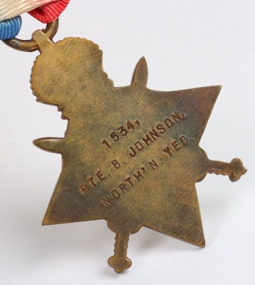 Great War 1914-15 Star Medal Trio to the Northamptonshire Yeomanry - 5