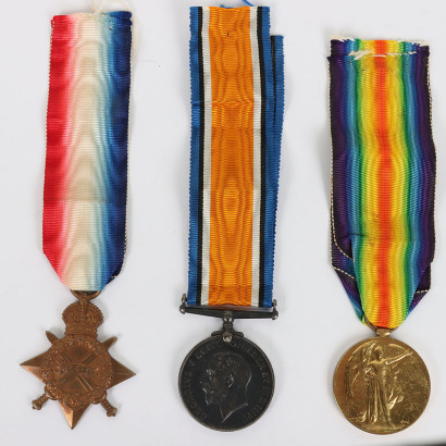 Great War 1915 Died of Wounds 1914-15 Star Medal Trio to the Princess Patricia’s Canadian Light Infantry