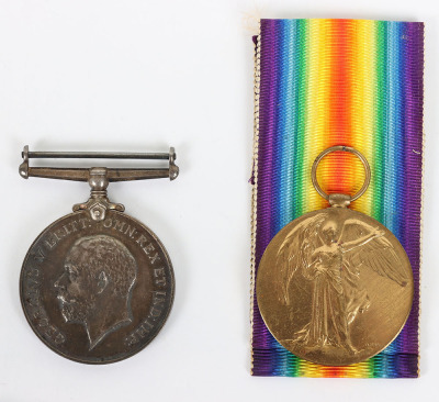 Great War Medal Pair to an Officer in the Royal Army Service Corps Attached to the Royal Air Force