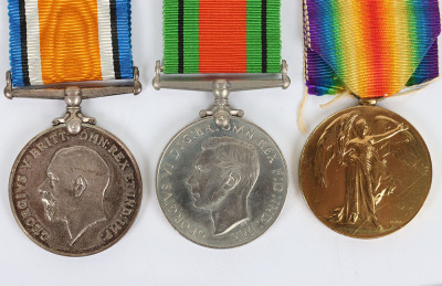 Medal Group of Three to a Private in the Northamptonshire Yeomanry who then Served as an Officer in the Home Guard During the Second World War - 3