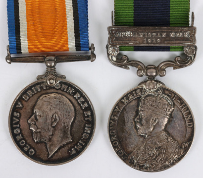 Campaign Meda Pair for Service in the Great War and the Northwest Frontier with the Royal Army Medical Corps
