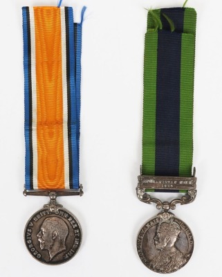 Campaign Meda Pair for Service in the Great War and the Northwest Frontier with the Royal Army Medical Corps - 6