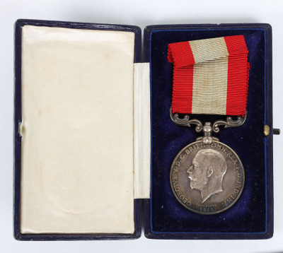 George V Rocket Apparatus Volunteer Long Service Medal - 4