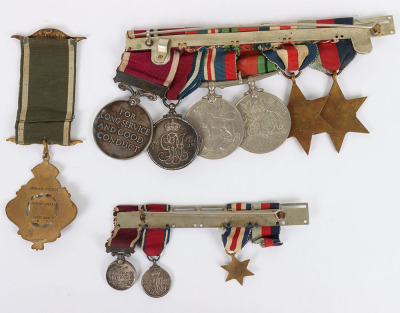 A Second World War Long Service Medal Group of Six to the Leicestershire Regiment - 5