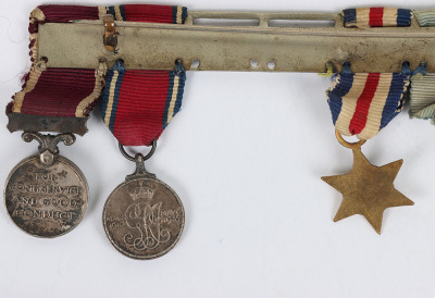 A Second World War Long Service Medal Group of Six to the Leicestershire Regiment - 6