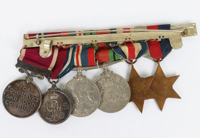 A Second World War Long Service Medal Group of Six to the Leicestershire Regiment - 7