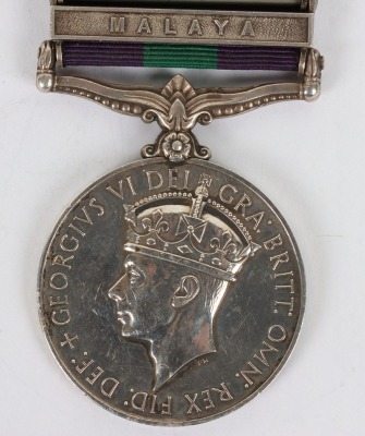 General Service Medal to a Sergeant in the Gordon Highlanders Mentioned in Despatches for the Malayan Emergency - 2