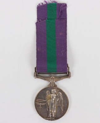 George VI General Service Medal for the Post War Campaign in South East Asia to an Officer in the Army Air Corps - 2