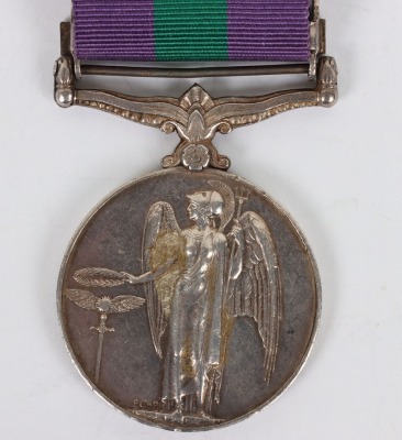 George VI General Service Medal for the Post War Campaign in South East Asia to an Officer in the Army Air Corps - 3