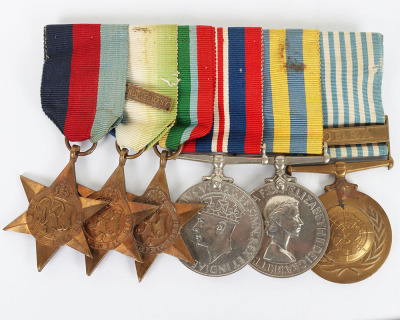 An Unusual Royal Navy Medal Group of Six for Service in the Second World War and Korean War to a Canteen Manager