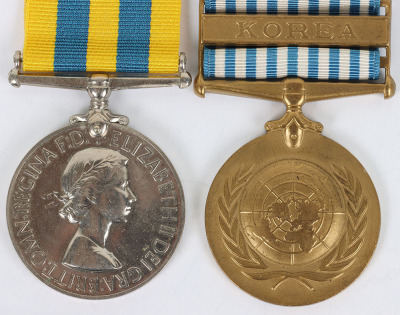 EIIR Korean War Medal Pair to the Leicestershire Regiment - 2