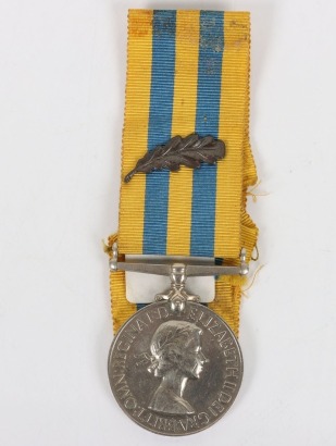 EIIR Korean War Medal to the Royal Army Medical Corps