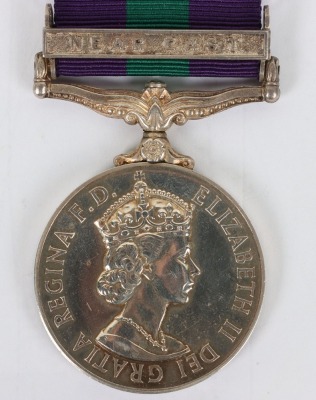 EIIR General Service Medal to the Royal Armoured Corps for Service in the 1956 Suez Emergency - 2