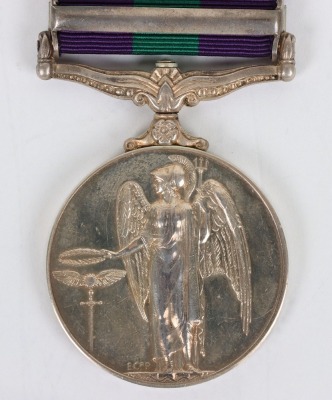 EIIR General Service Medal to the Royal Armoured Corps for Service in the 1956 Suez Emergency - 4