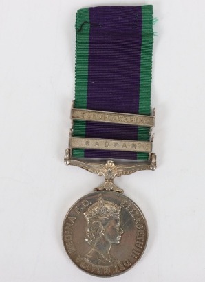EIIR General Service Medal to a Lieutenant in the Royal Marines
