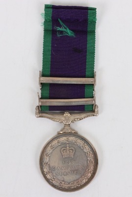 EIIR General Service Medal to a Lieutenant in the Royal Marines - 3