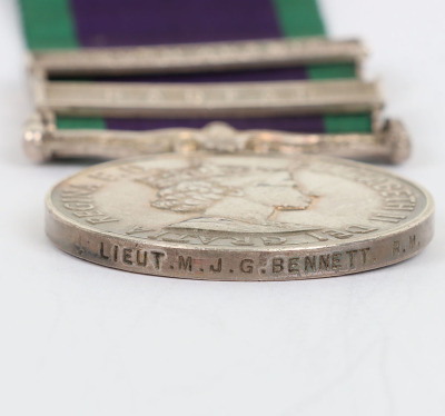 EIIR General Service Medal to a Lieutenant in the Royal Marines - 5