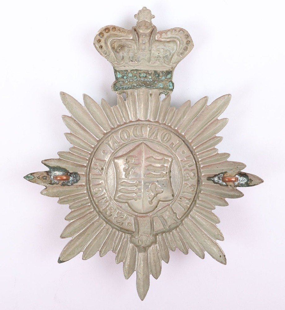 London Rifles Patch Victorian West London Rifles Shako Plate